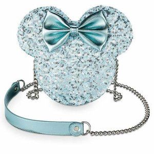 Disney NWT Arendelle Aqua Sequined Minnie Mouse